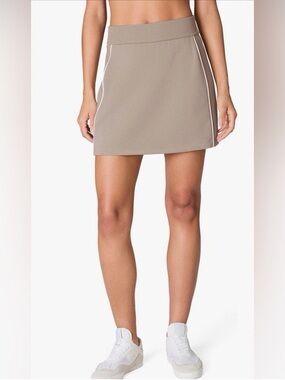 SPANX AirEssentials Pique Skort Tan White